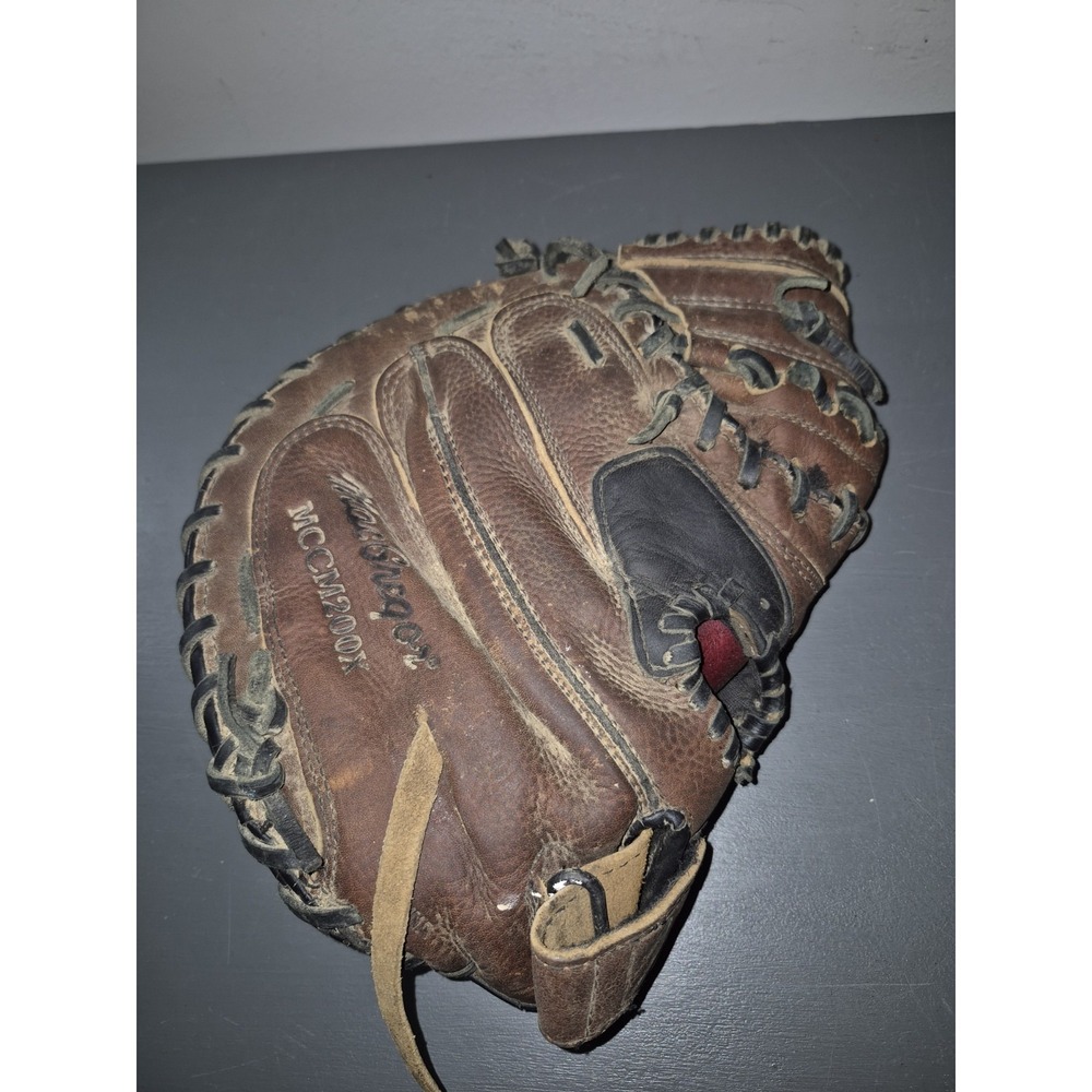 MacGregor MCCM200X Baseball Catchers Glove Mitt Full Grain Leather RHT 33" - Picture 2 of 8